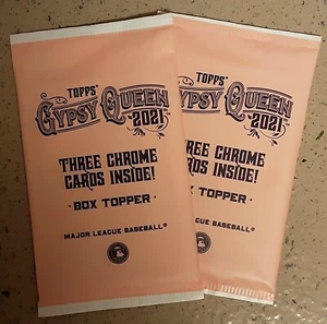 2021 Topps Gypsy Queen Chrome Factory Sealed (2) Box Topper Hobby Packs - Picture 1 of 5