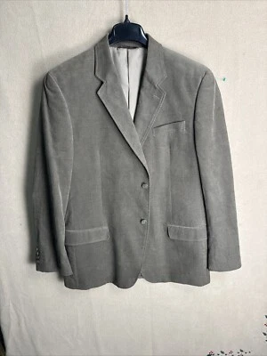 Merona Blazer мужской 46R спортивное пальто микро вельветовый коричневый 100% хлопок 2 кнопки - Изображение 1 из 4