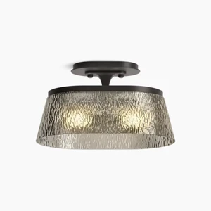 Kohler(ANN SACKS)Greenwich 2-light ceiling Flush Mount, Bronze K-32501-FM02-BAL - Picture 1 of 5