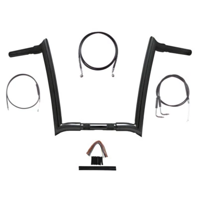 Kit de manillar Yaffe Monkey Bar 1990-1995 Harley-Davidson Dyna 1 1/4" negro 14" Foto 1 de 2