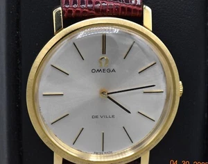 Gents 18k Yellow Gold Omega DeVille Watch - Picture 1 of 5