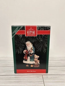 Merry Olde Santa`1992`Third In The Collectors Series,Hallmark Tree Ornament - Picture 1 of 2