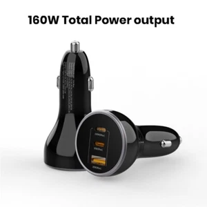 ZLOS 160W 3-Port Fast Car Charger Cigarette Lighter Adapter (2C1A) - Photo 1 sur 8