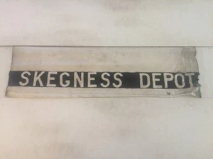 Skegness Vintage 1950's Linen Bus Blind 30"- Skegness Depot - Bottom - Picture 1 of 1