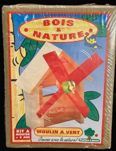 Vintage Bois & Nature Wooden Model Kit - Wind-Mill Kit - From France - Picture 1 of 3