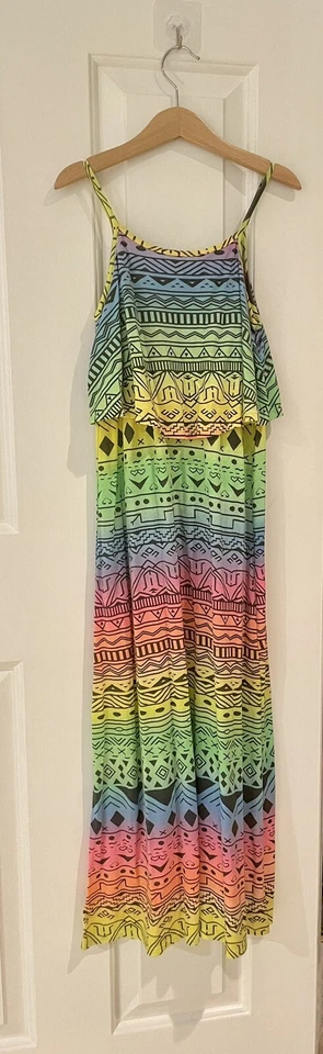 Flowers By Zoe Tie-Dye Girls Dress Size Small - Image 1 of 4