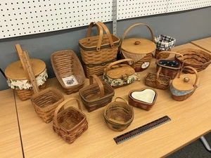 Großes Vintage Longaberger handgewebtes Sammlerkörbe Konvolut. OHIO. Original!  - Bild 1 von 12