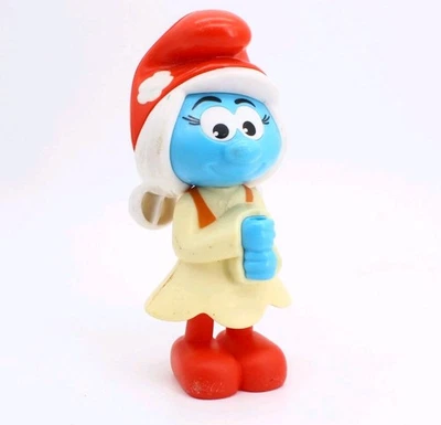 2016 Peyo The Smurfs Movie Smurfette Burger King Toy Figure 5.5” Blue - Image 1 of 4