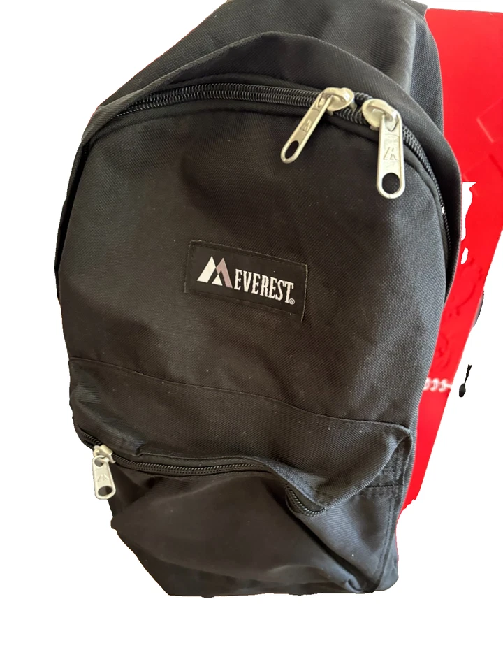 Mochila de Equipaje Everest con Bolsillos Delanteros y Laterales, Negra, Grande Negra  Foto 1 de 4