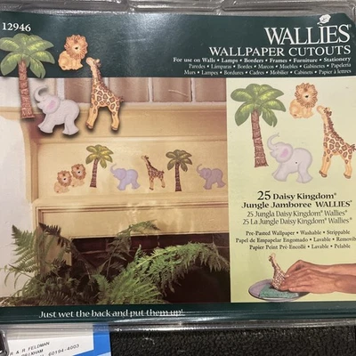Wallies Daisy Kingdom Wallpaper Cutouts JUNGLE JAMBOREE 12946 NEW Nursery Decor - Image 1 of 2