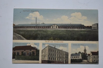 Ak Botenwald Fabrik Handlung Stauding Neu Titschein Sudeten Mähren Tschechien - Bild 1 von 2
