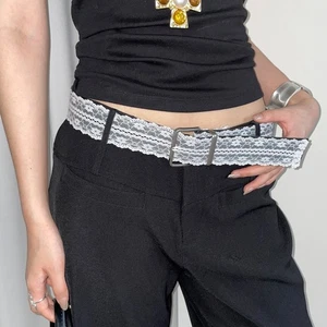 Women Floral Lace Waist Belt Buckles Punk Casual Retro 4.1cm 101cm - Picture 1 of 7