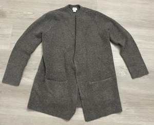 Old Navy Strickjacke Damen braun taupe Taschen offen Pullover kuschelig klassisch Medium - Bild 1 von 7