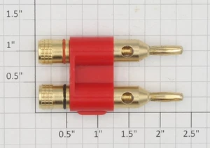 Acme 0701-2 Gold Plated Replacement Banana Plug with Bracket - Picture 1 of 1