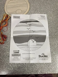 Bucilla Ozean Sonnenuntergang Stickpackung 6" Feuer im Himmel See Sonnenuntergang Strand Dekor - Bild 1 von 5