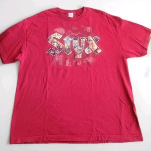 Styx Herren 2XL 2009 Renegade World Tour Shirt Konzert rot Merch doppelseitig - Bild 1 von 6