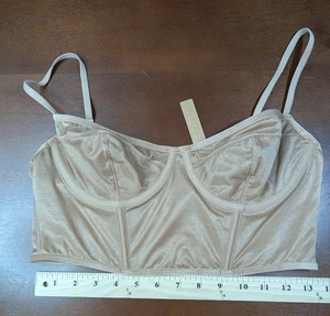 SKIMS Glissenette Cropped Korsett BH Top Sienna Damen Large SH-TOP-1124 NEU - Bild 1 von 6