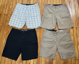 Lot Of 4 Men's Volcom VMONTY Chino Shorts Size 36 - Picture 1 of 4