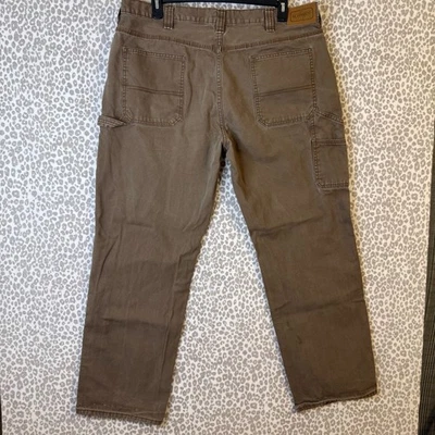 Schmidt Workwear Men's Pants Beige Brown 100% Cotton Straight Fit 42x34 - Image 1 of 4