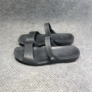 Crocs Coretta Black Sandals Size 10 Women’s - Picture 1 of 8