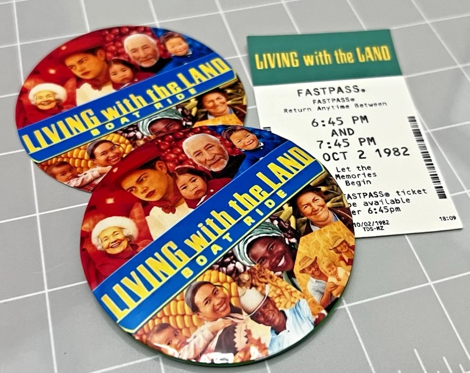 Pegatinas botones Living with the Land Epcot + FastPass - Juego de 3  Foto 1 de 1