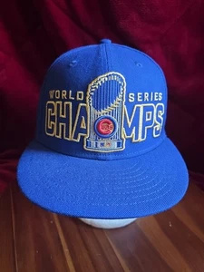 Chicago Cubs 2016 WS Champs New Era Snapback Mütze neu selten GOLD DRUCKKNOPFKREMPE - Bild 1 von 13