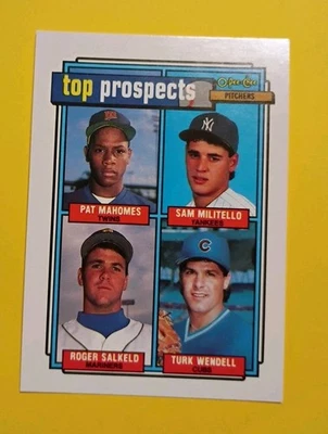 1992 O-Pee-Chee 1992 Prospects P (Sam Militello Pat Mahomes Roger Salkeld Turk - Image 1 of 2