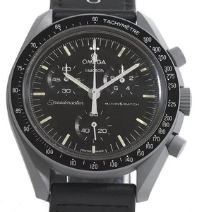OMEGA x Swatch MoonSwatch SO33M100 Speedmaster Herrenuhr schwarz - Bild 1 von 10
