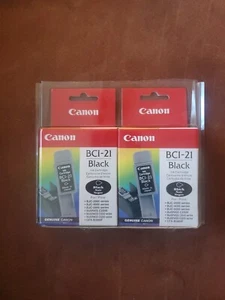 Canon BCI-21 Black Twin Pack Ink Cartridges - Picture 1 of 3