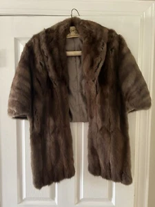 Vintage R.M. Taylor Co Pelze echt braun Nerz Pelz Schal Halstuch KEINE GRÖSSE Medium - Bild 1 von 11