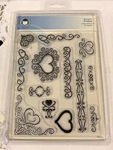 Li'l Davis Designs Love Affair 1 Set mit 13 transparenten Acrylstempeln NEU - Bild 1 von 9