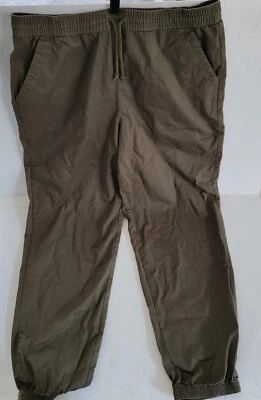 Pantalones para mujer Vans verdes talla XL jogger tiro medio utilitarios elásticos mezcla de algodón Foto 1 de 4