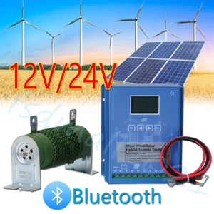 Smart Power Controller LCD Bluetooth Solar Wind Auto Transfer Switch 12V 24V US - Picture 1 of 20