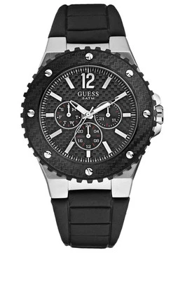 GUESS W12582G1 OVERDRIVE Orologio Da Uomo Argento Spazzolato - Immagine 1 di 2