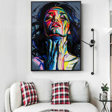 Abstract Graffiti Art Woman Portrait Canvas Painting Modern Posters Home Decor