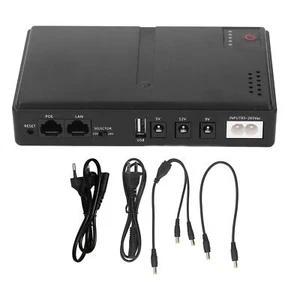 Mini Uninterruptible Power Supply UPS Battery Backup 36W 5V 9V 12V 2A DC Output - Picture 1 of 18