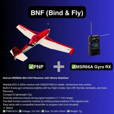 Dynam Cessna 188 Crop Duster V2 Red 4S RC Scale Plane 1.5m w/ Flaps - Image 1 of 4