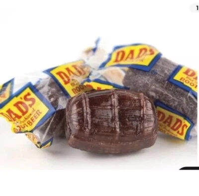 YANKEETRADERS Washburn Dad's Wrapped Root Beer Barrels ~2 Lbs ~ Old Fashioned ~OLD SCHOOL~