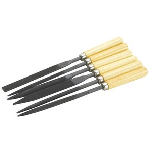Juego de limas de aguja Blanko I 6 piezas, limas metálicas, minifilas con mango de madera - Imagen 1 de 4