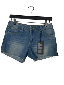Hudson Kids Girls Mid Rise Cut Off Denim Shorts Medium Wash Size 16 NWT - Picture 1 of 8