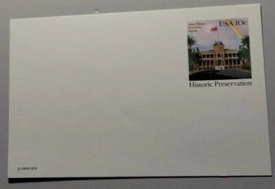 Postal Stationery. Post Card. UNUSED. UX81. Iolani Palace. Honolulu Hawaii. - Image 1 of 3