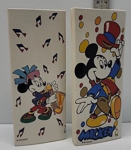 set of 8" Disney Mickey & Minnie Mouse  Cossio Ceramic Wall Pockets Vintage - Picture 1 of 6