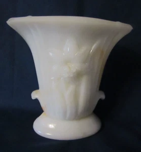 AKRO AGATE GLASS MULTI COLOR ORANGE FLOWER OVAL POT PLANTE DAFFODILS  659 - Picture 1 of 6