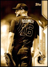 Trey Mancini 2020 Topps Short Print Variations 5x7 Gold #458 /10 Orioles