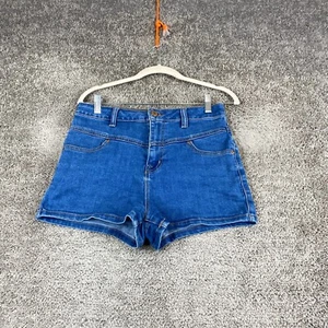 BDG Outfitters Super High Rise Seam Short Women's Plus Size 29W Blue Medium Wash - Picture 1 of 10