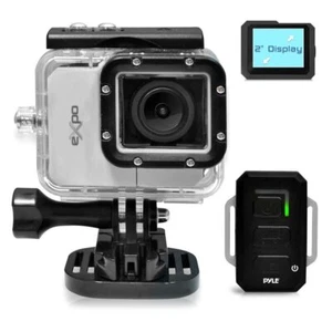 NEW Pyle Hi-Res Action Camera 20 Mega Pixel HD Video 2" LCD & Remote PSCHD90S - Picture 1 of 8