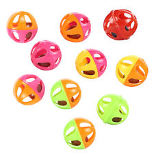 10pcs Two-Tone Jingle Bell Balls for Cats - Cute and Rounded