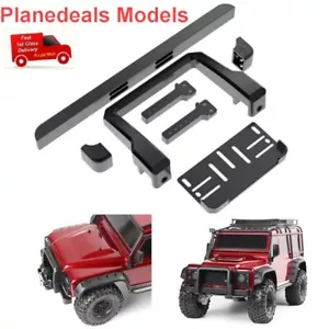 TRX-4 METAL FRONT BUMPER TRAXXAS trx-4 1/10 rc car black A9 t - Picture 1 of 3