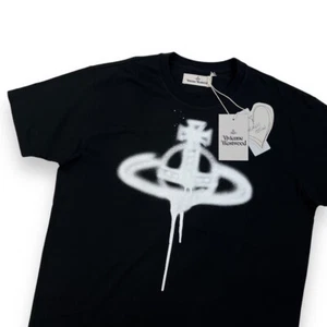 Vivienne Westwood Spray Orb Black T Shirt - Picture 1 of 4