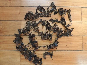 Lot de perles en verres noires pour restauration couture mercerie - jais? - Bild 1 von 3